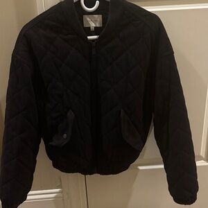 Love Tree Black Quilted Jacket